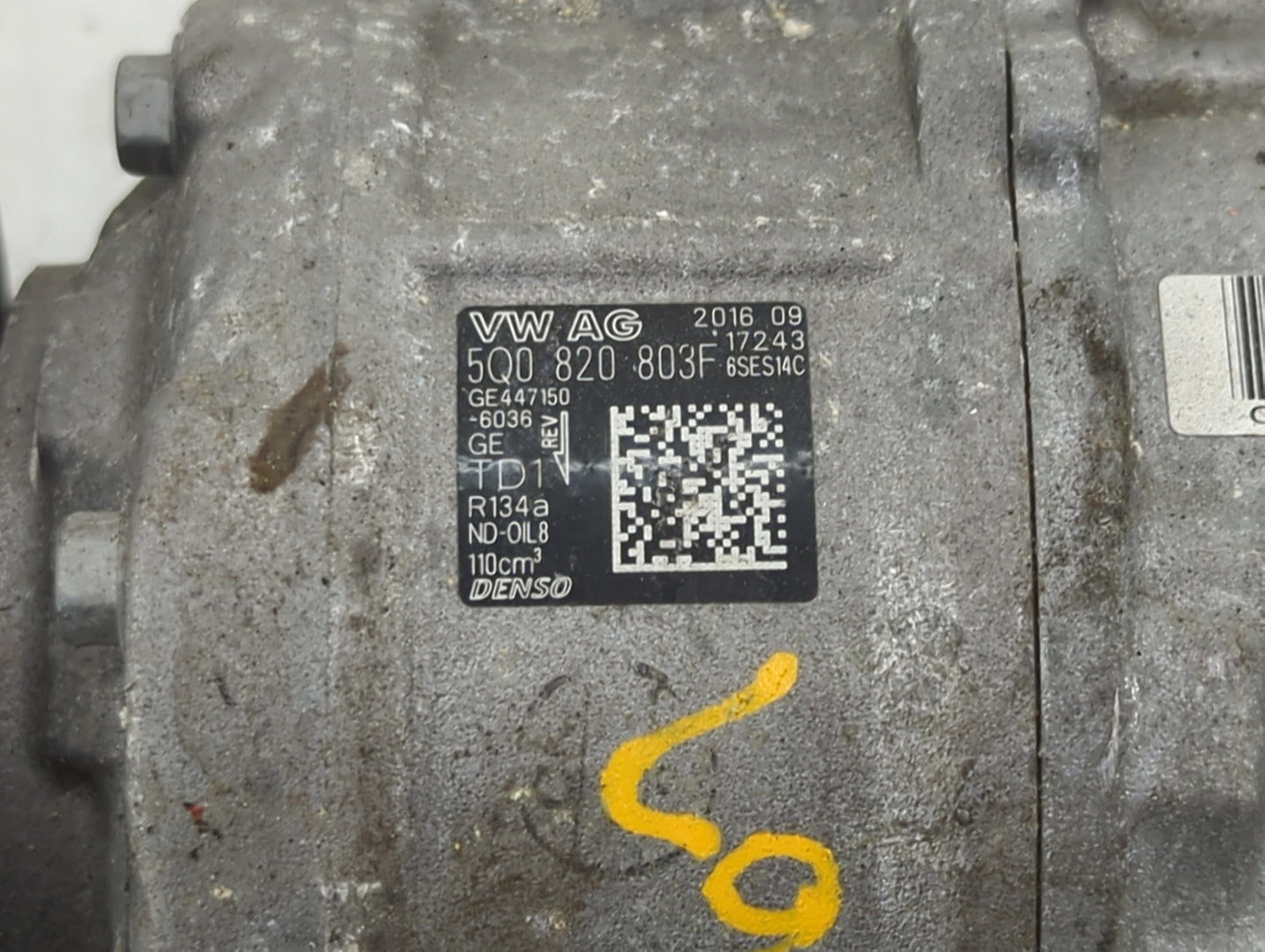 Audi A3 Air Conditioning A/c Ac Compressor Oem - Oemusedautoparts1.com