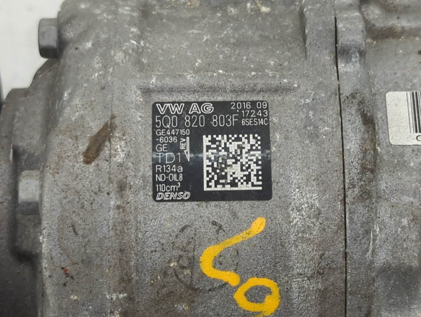Audi A3 Air Conditioning A/c Ac Compressor Oem - Oemusedautoparts1.com