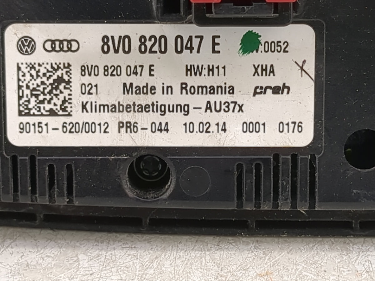 2015-2018 Audi A3 Ac Heater Climate Control 8v0820047e - Oemusedautoparts1.com