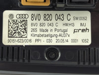 2015-2018 Audi A3 Climate Control Module Temperature AC/Heater Replacement P/N:8V0820043C Fits Fits 2015 2016 2017 2018 OEM 