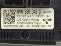 2015-2018 Audi A3 Climate Control Module Temperature AC/Heater Replacement P/N:8V0820043D Fits Fits 2015 2016 2017 2018 OEM 