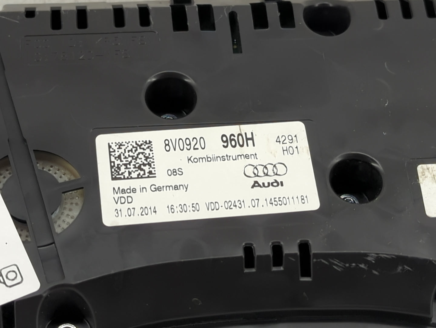 2015-2018 Audi A3 Instrument Cluster Speedometer Gauges P/N:8V0920960B A2C84209100 Miles: Fits Fits 2015 2016 2017 2018 OEM 