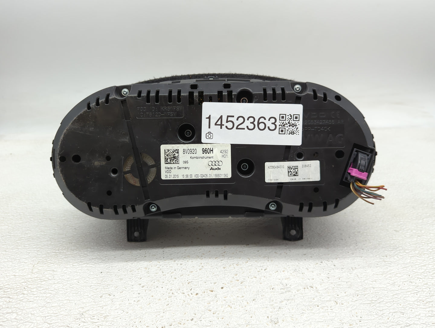 2015-2018 Audi A3 Instrument Cluster Speedometer Gauges P/N:8V0920960H Fits Fits 2015 2016 2017 2018 OEM Used Auto Parts - O