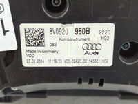 2015-2018 Audi A3 Instrument Cluster Speedometer Gauges P/N:8V0920960B Miles:123K Fits Fits 2015 2016 2017 2018 OEM Used Aut