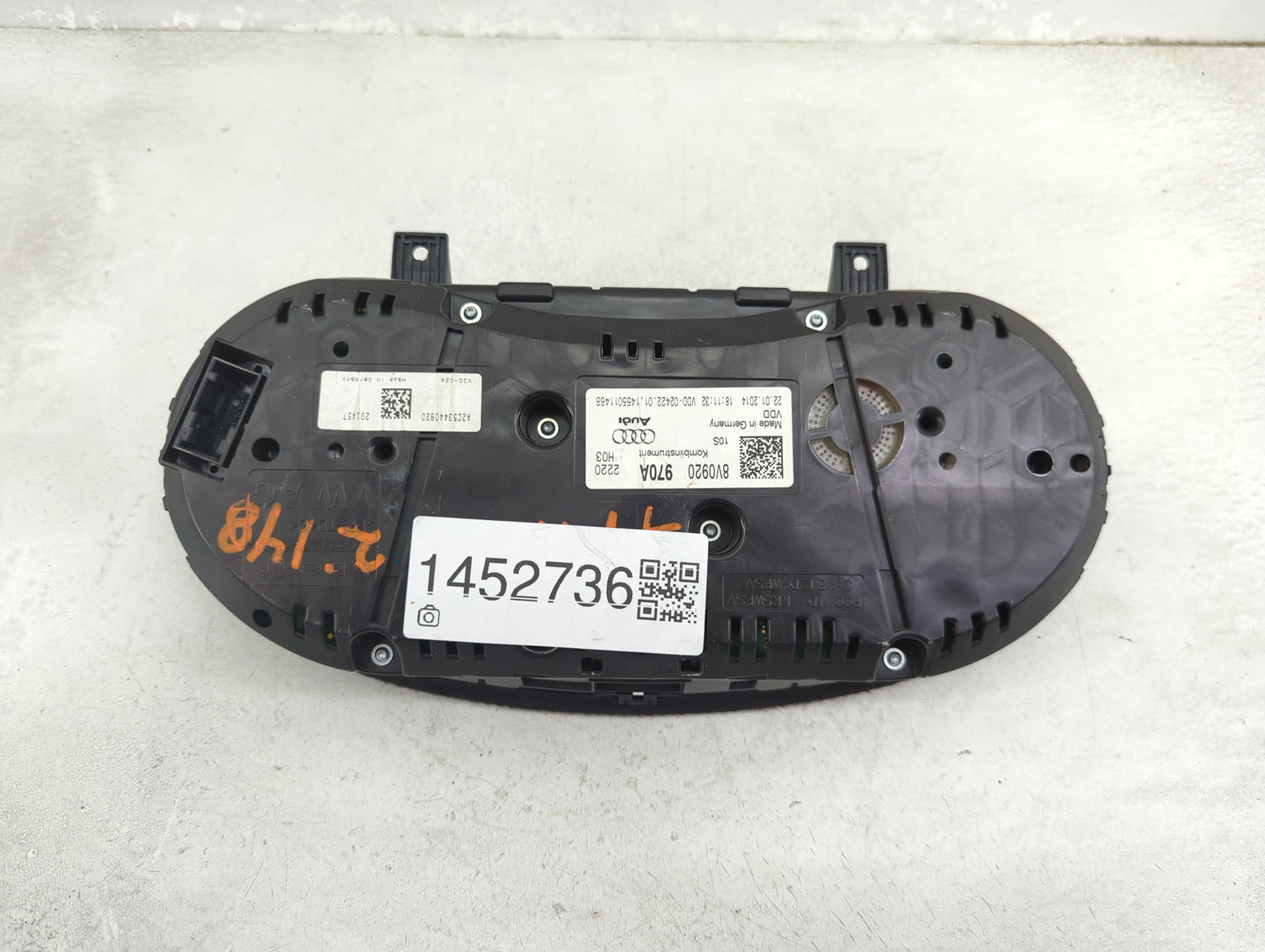 2015-2018 Audi A3 Instrument Cluster Speedometer Gauges P/N:8V0920970A Miles:64K Fits Fits 2015 2016 2017 2018 OEM Used Auto