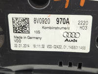 2015-2018 Audi A3 Instrument Cluster Speedometer Gauges P/N:8V0920970A Miles:64K Fits Fits 2015 2016 2017 2018 OEM Used Auto