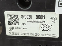 2015-2018 Audi A3 Instrument Cluster Speedometer Gauges P/N:8V0920 960H Miles: Fits Fits 2015 2016 2017 2018 OEM Used Auto P