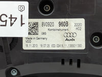 2015-2018 Audi A3 Instrument Cluster Speedometer Gauges P/N:8V0920960B Fits Fits 2015 2016 2017 2018 OEM Used Auto Parts - O