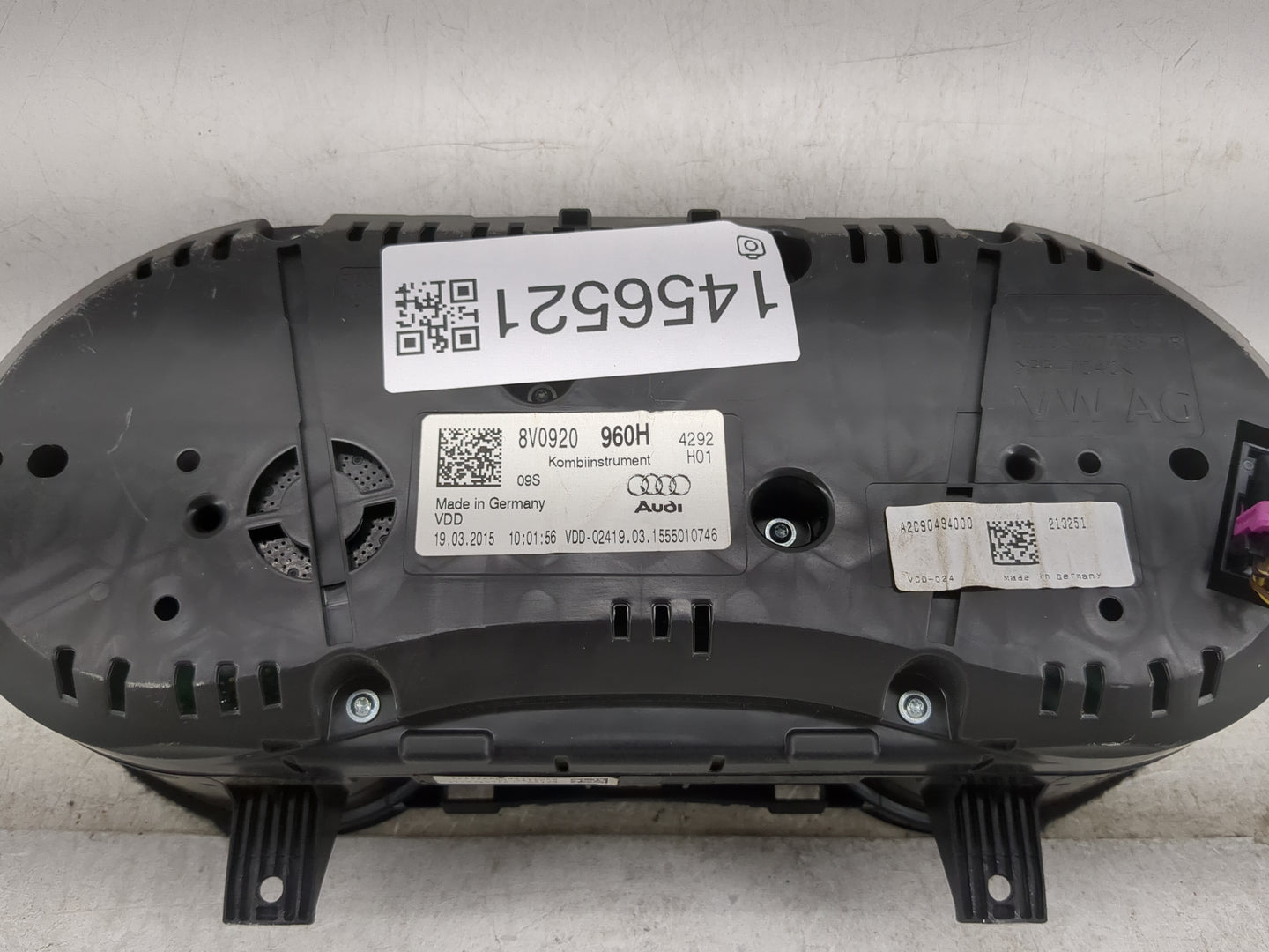 2015-2018 Audi A3 Instrument Cluster Speedometer Gauges Miles: Fits Fits 2015 2016 2017 2018 OEM Used Auto Parts - Oemusedau