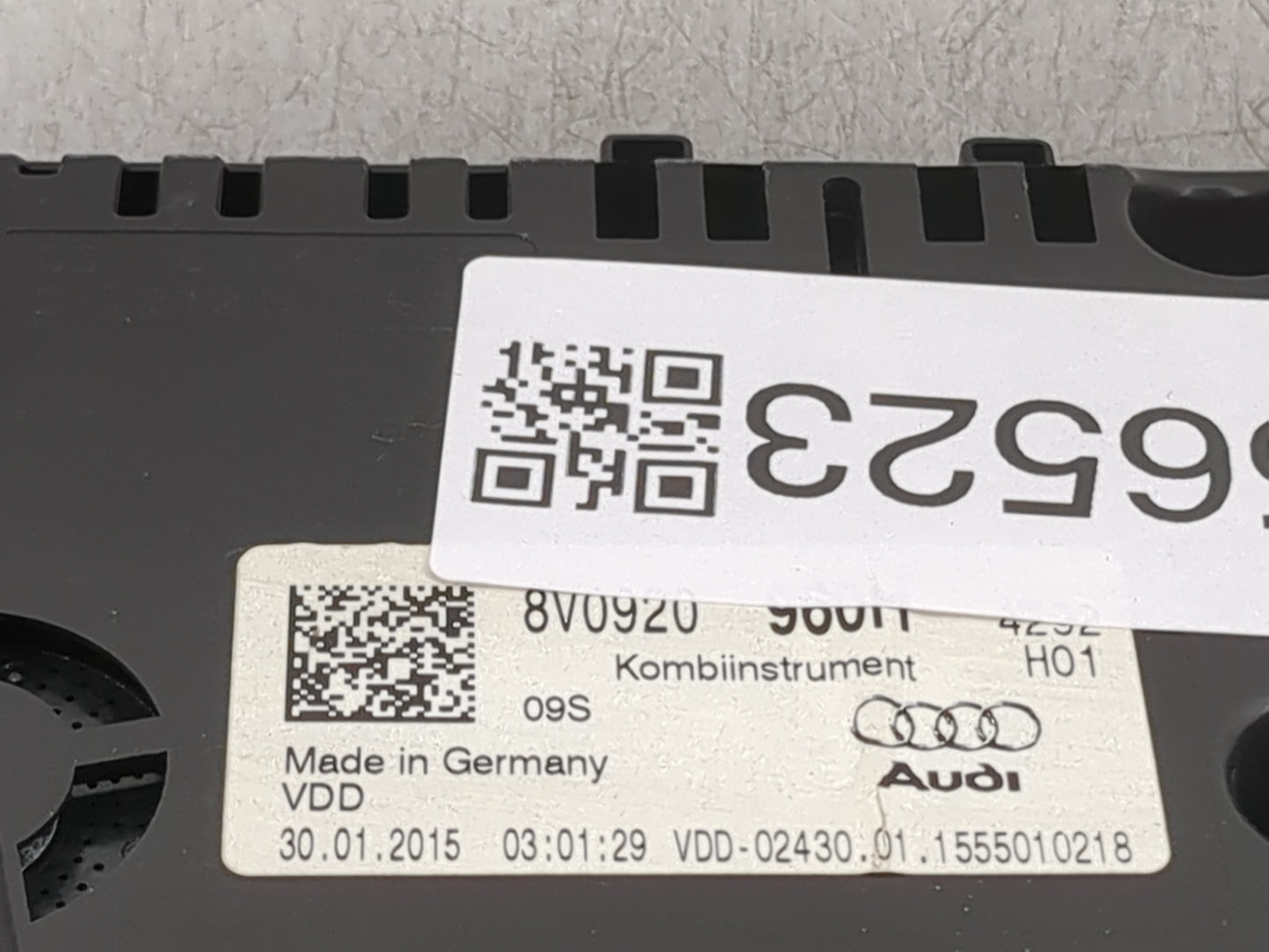 2015-2018 Audi A3 Instrument Cluster Speedometer Gauges Miles: Fits Fits 2015 2016 2017 2018 OEM Used Auto Parts - Oemusedau