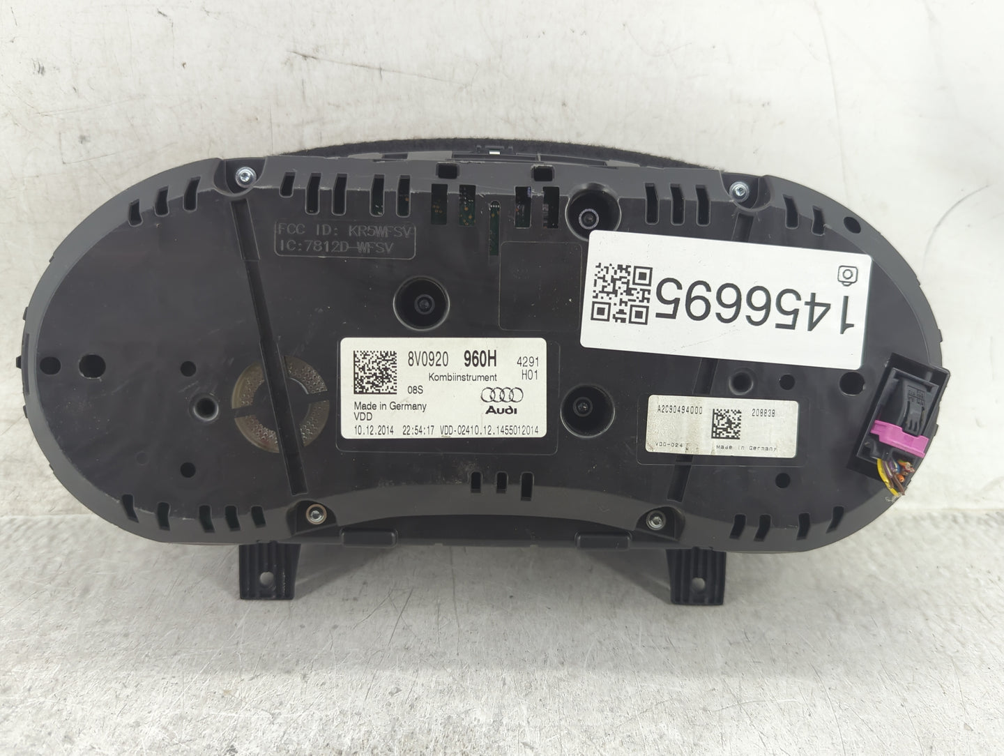 2015-2018 Audi A3 Instrument Cluster Speedometer Gauges Miles: Fits Fits 2015 2016 2017 2018 OEM Used Auto Parts - Oemusedau