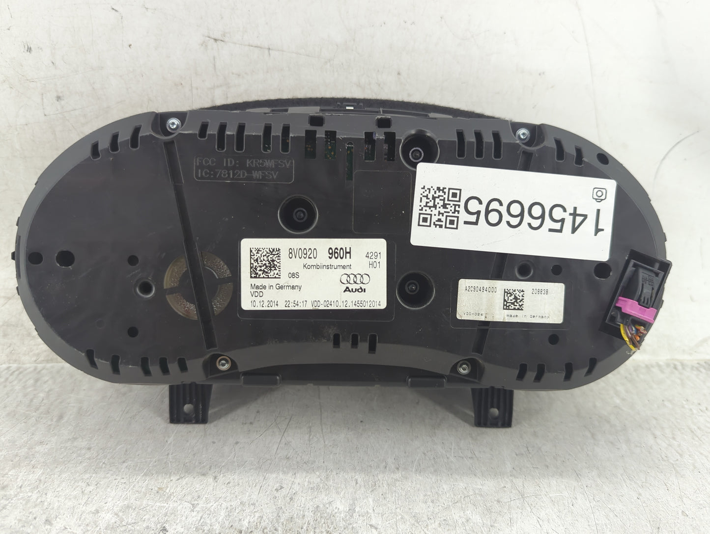 2015-2018 Audi A3 Instrument Cluster Speedometer Gauges Miles: Fits Fits 2015 2016 2017 2018 OEM Used Auto Parts - Oemusedau