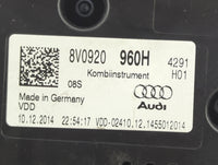 2015-2018 Audi A3 Instrument Cluster Speedometer Gauges Miles: Fits Fits 2015 2016 2017 2018 OEM Used Auto Parts - Oemusedau
