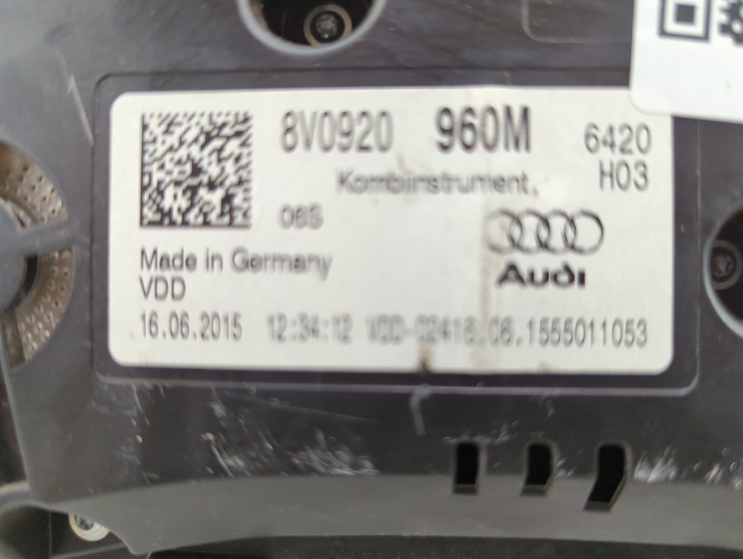 2015-2018 Audi A3 Instrument Cluster Speedometer Gauges Miles: Fits Fits 2015 2016 2017 2018 OEM Used Auto Parts - Oemusedau