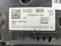 2015-2018 Audi A3 Instrument Cluster Speedometer Gauges Miles: Fits Fits 2015 2016 2017 2018 OEM Used Auto Parts - Oemusedau