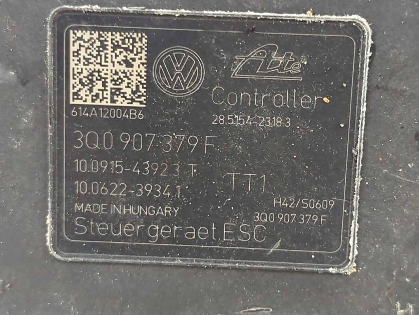 2015-2016 Audi A3 ABS Pump Control Module Replacement P/N:3Q0 907 379 F Fits Fits 2015 2016 OEM Used Auto Parts - Oemusedaut