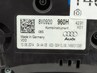 2015-2018 Audi A3 Instrument Cluster Speedometer Gauges P/N:8V0920960H Miles: Fits Fits 2015 2016 2017 2018 OEM Used Auto Pa