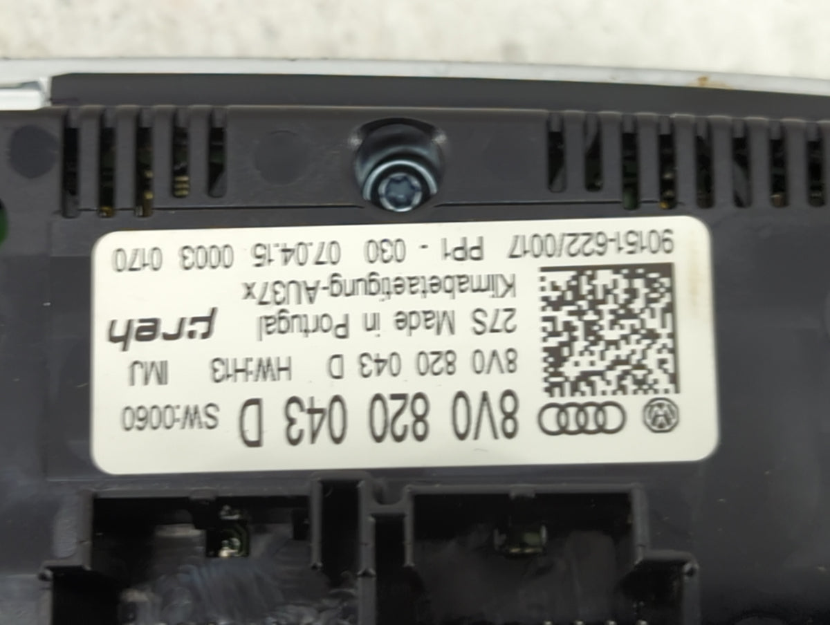 2015-2018 Audi A3 Climate Control Module Temperature AC/Heater Replacement P/N:8V0820043D Fits Fits 2015 2016 2017 2018 OEM 