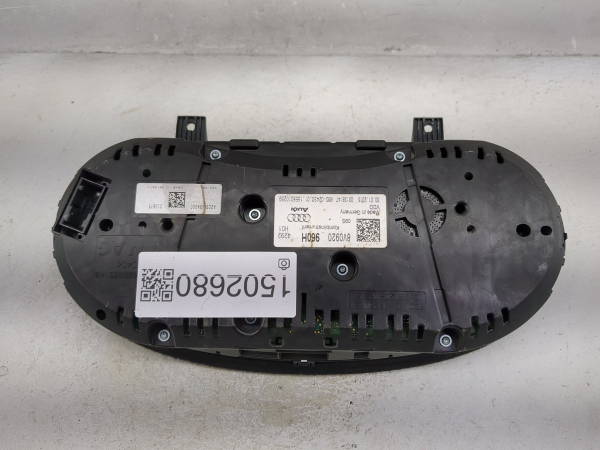 2015-2018 Audi A3 Instrument Cluster Speedometer Gauges P/N:8V0920960H Miles: Fits Fits 2015 2016 2017 2018 OEM Used Auto Pa