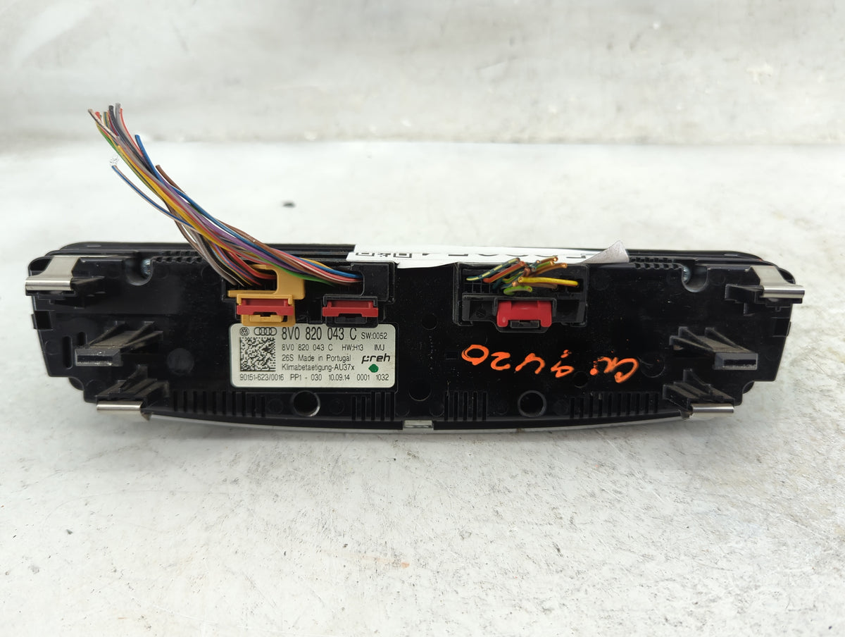2015-2018 Audi A3 Climate Control Module Temperature AC/Heater Replacement P/N:8V0820043C Fits Fits 2015 2016 2017 2018 OEM 