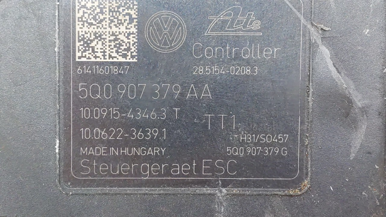 2015-2016 Audi A3 ABS Pump Control Module Replacement P/N:3Q0 614 517 Q 5Q0 614 517 K, 5Q0 614 517 T Fits Fits 2015 2016 OEM