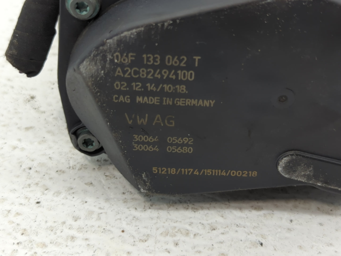 2006-2018 Audi A3 Throttle Body P/N:06F 133 062 T 06F 133 062 Q Fits OEM Used Auto Parts - Oemusedautoparts1.com