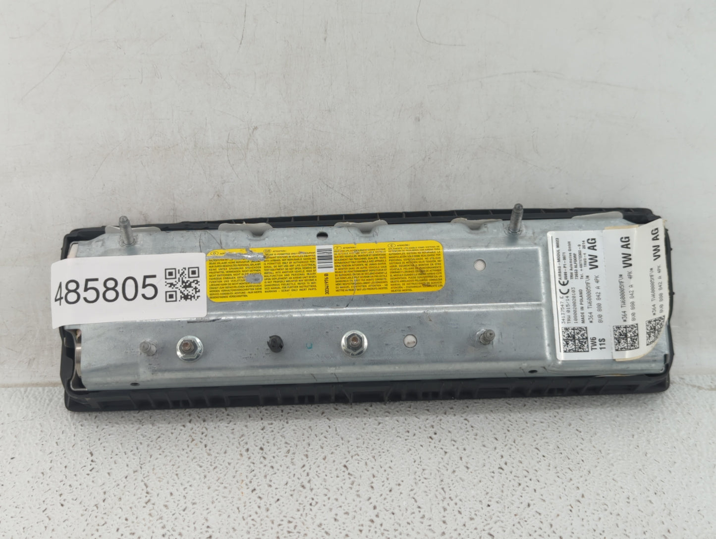 2015-2018 Audi A3 Air Bag Passenger Right Dashboard Oem - Oemusedautoparts1.com