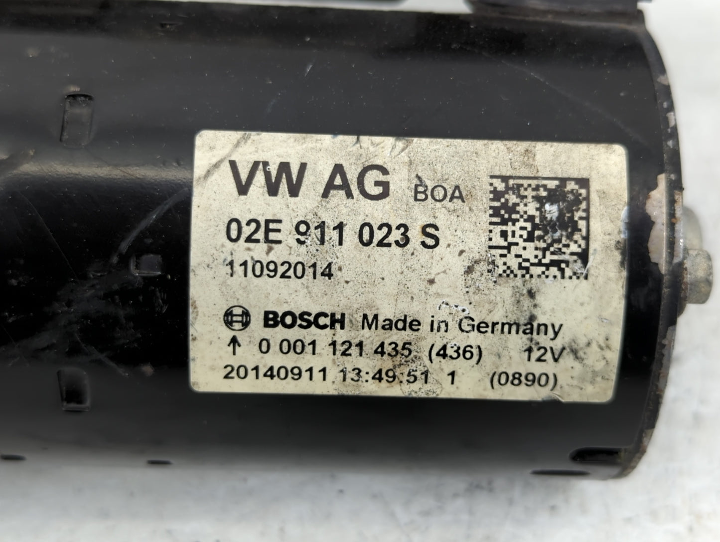 2015-2018 Audi A3 Car Starter Motor Solenoid OEM P/N:02E 911 023 S Fits Fits 2011 2012 2013 2014 2015 2016 2017 2018 2019 OE