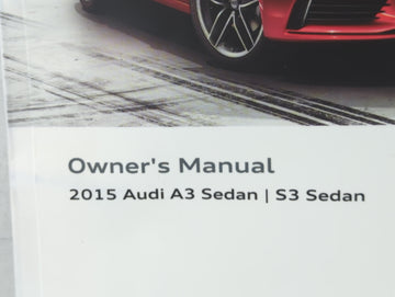 2015 Audi A3 Owners Manual Book Guide OEM Used Auto Parts