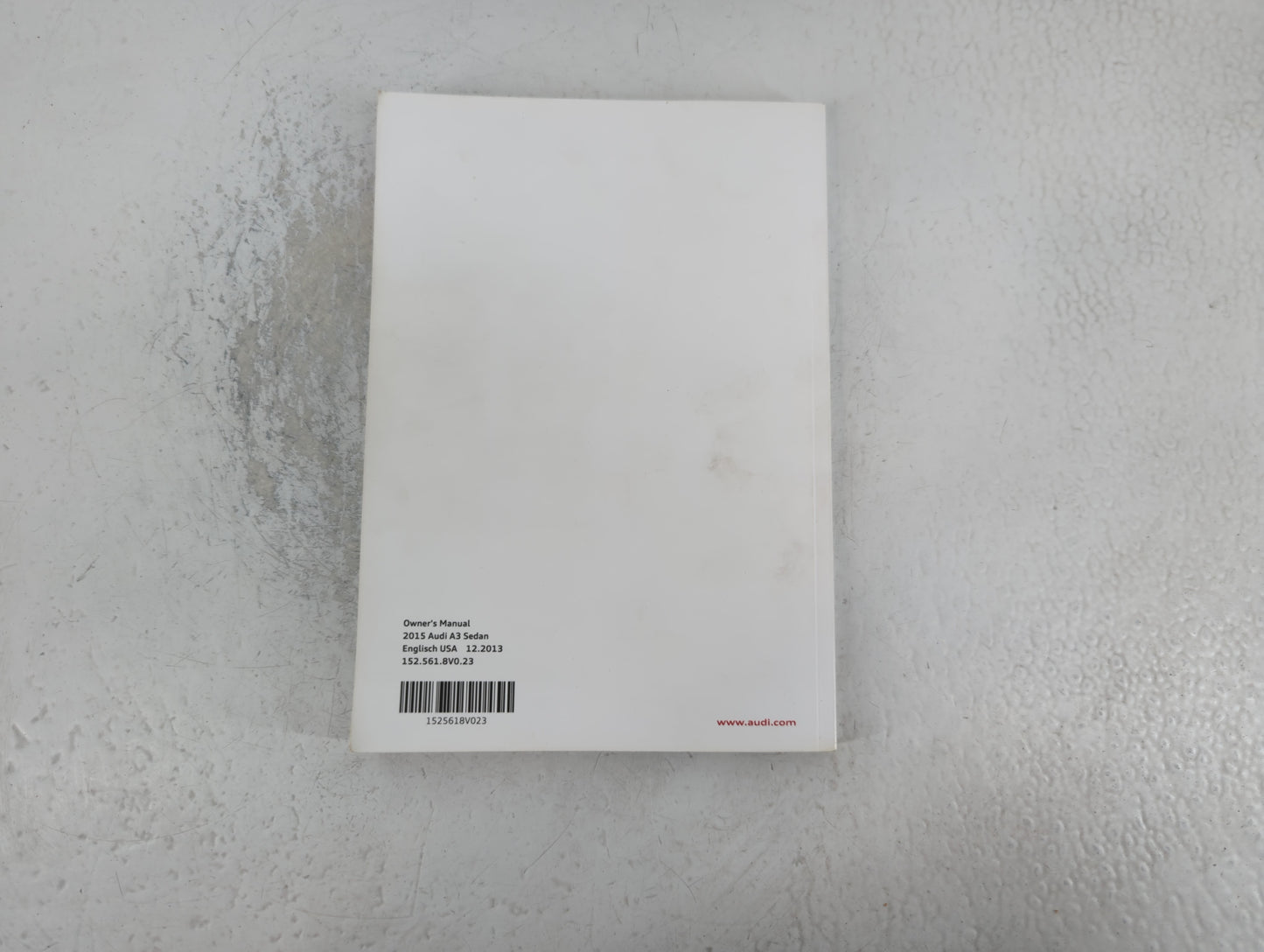 2015 Audi A3 Owners Manual Book Guide P/N:1525618V023 OEM Used Auto Parts - Oemusedautoparts1.com