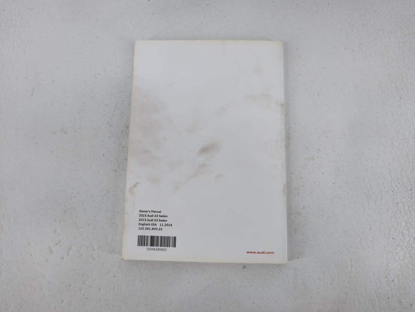 2015 Audi A3 Owners Manual Book Guide P/N:1555618V023 OEM Used Auto Parts - Oemusedautoparts1.com