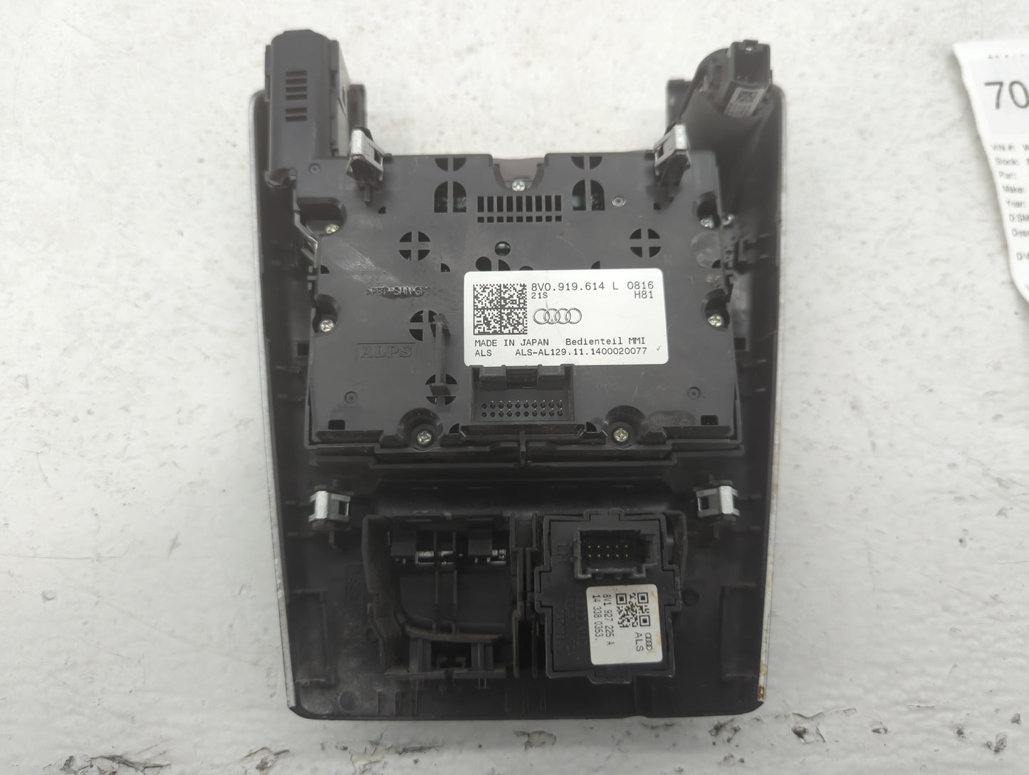 2015 Audi A3 Center Console Switch - Oemusedautoparts1.com