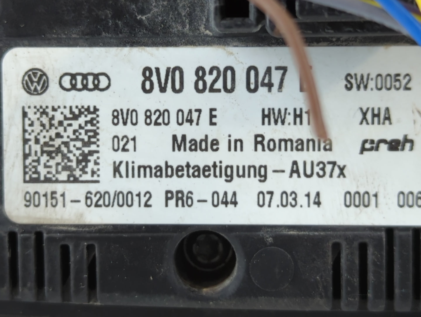 2015-2018 Audi A3 Climate Control Module Temperature AC/Heater Replacement P/N:8V0 820 047 Fits Fits 2015 2016 2017 2018 OEM