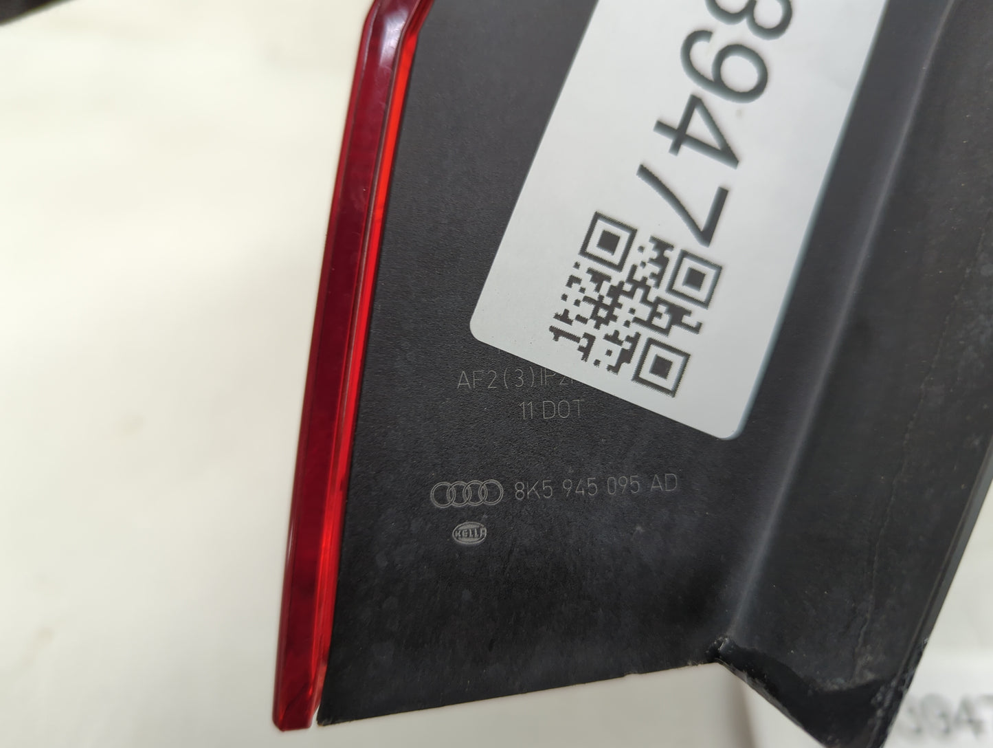 2013-2016 Audi A4 Tail Light Assembly Driver Left OEM P/N:8K5945095AD Fits Fits 2013 2014 2015 2016 OEM Used Auto Parts - Oe