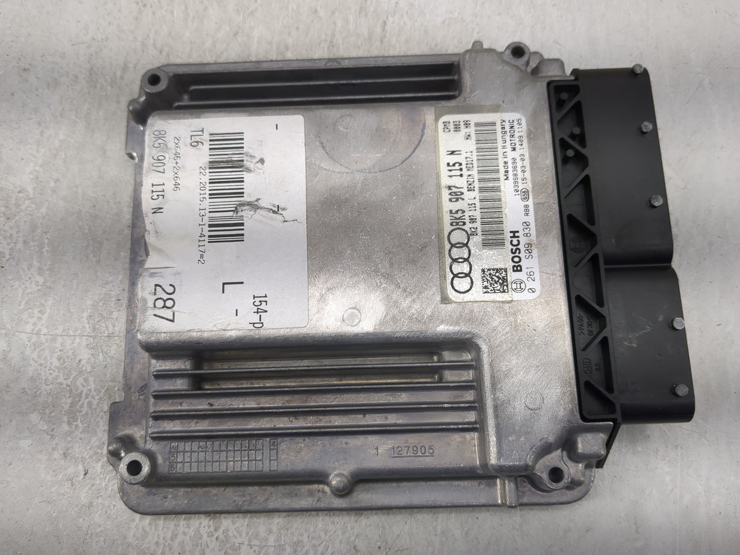 2015 Audi A4 PCM Engine Control Computer ECU ECM PCU OEM P/N:8K5907115N 0261S09830, 8K2907115L Fits OEM Used Auto Parts - Oe