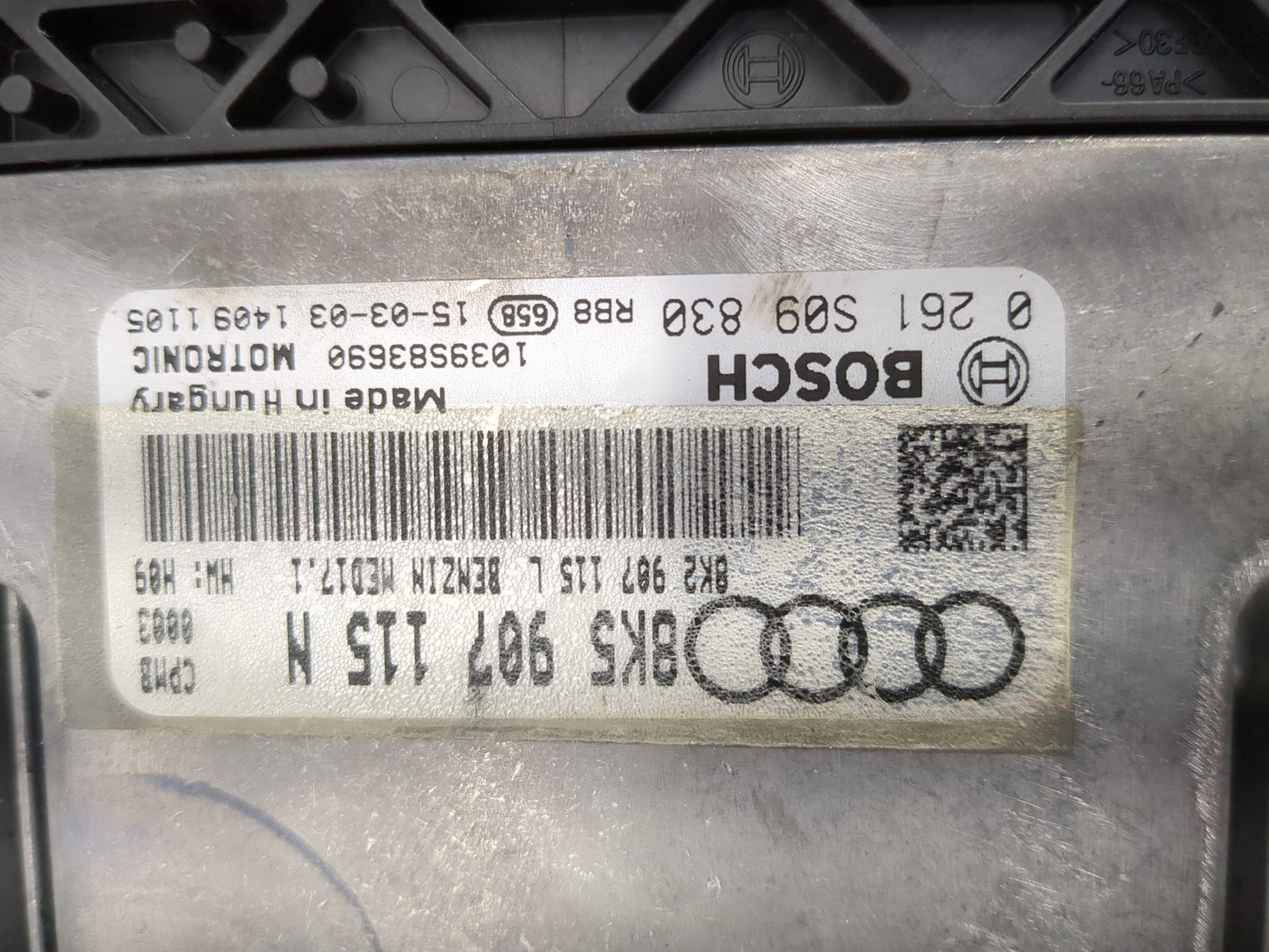 2015 Audi A4 PCM Engine Control Computer ECU ECM PCU OEM P/N:8K5907115N 0261S09830, 8K2907115L Fits OEM Used Auto Parts - Oe