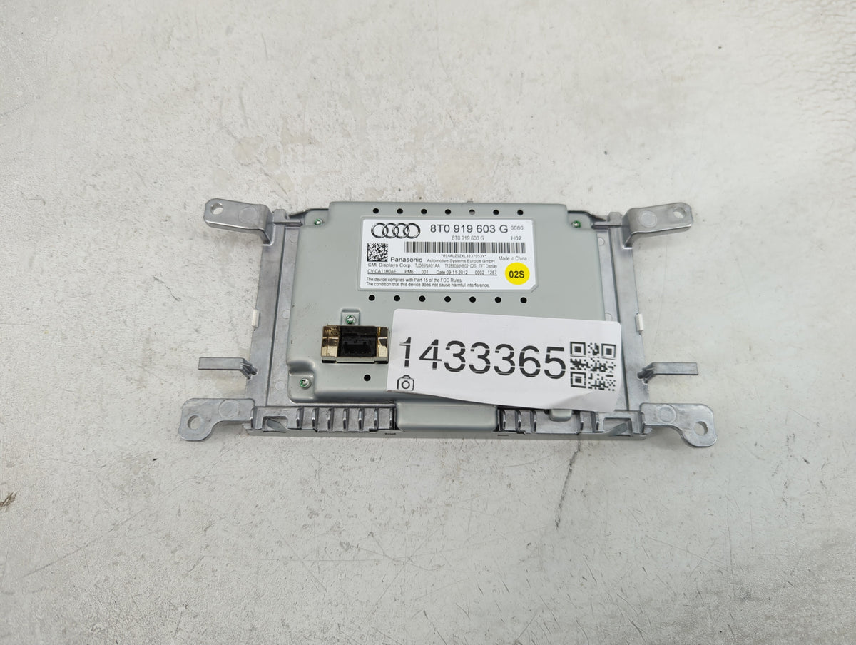2009-2016 Audi A4 Information Radio Display Screen 1433365 - Oemusedautoparts1.com