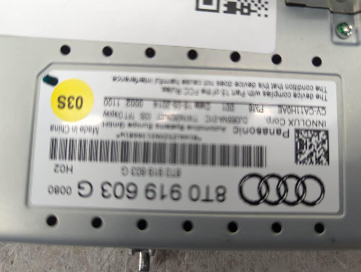 2009-2016 Audi A4 Information Radio Display Screen 1433737 - Oemusedautoparts1.com