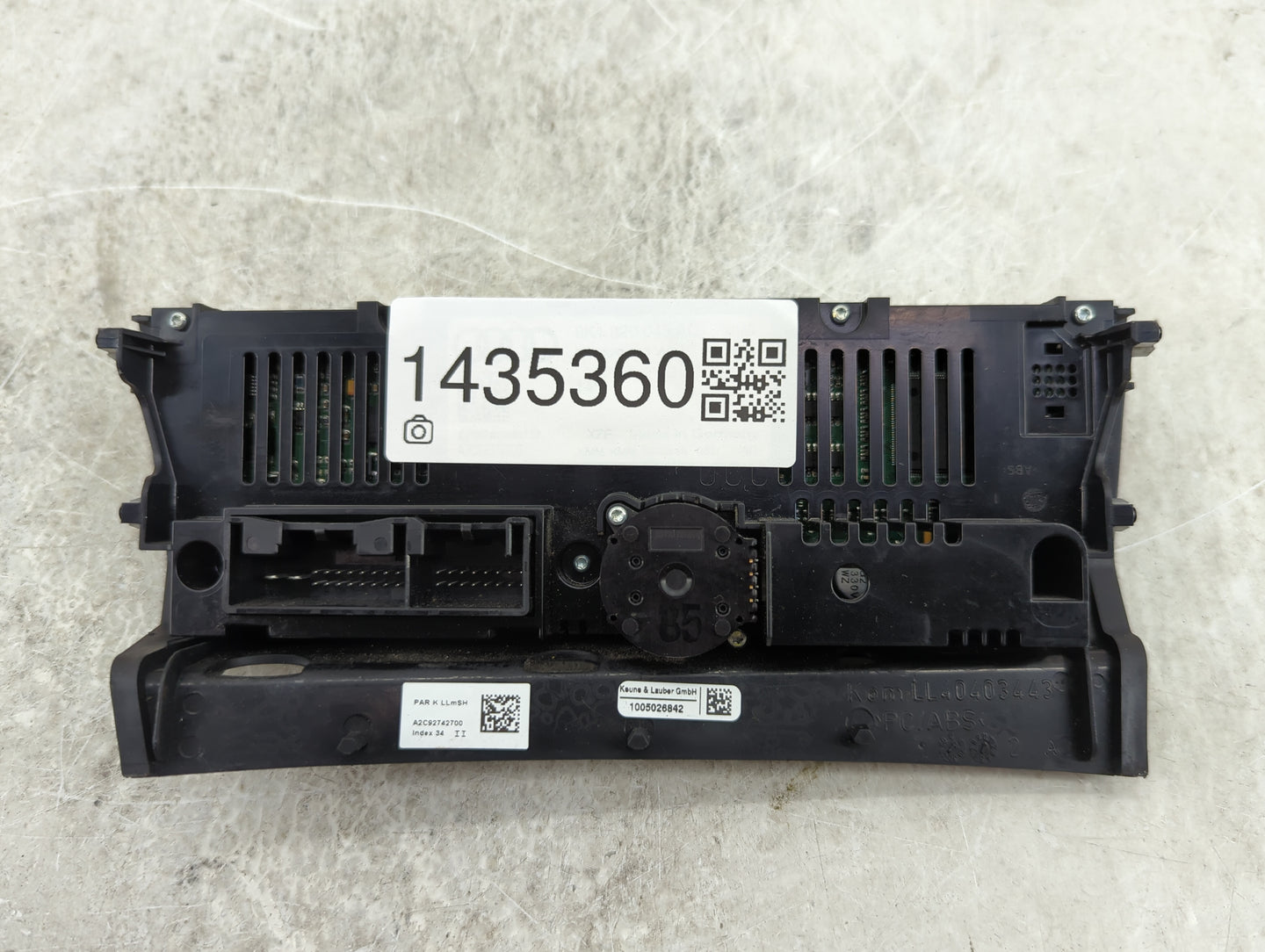 2013-2016 Audi A4 Climate Control Module Temperature AC/Heater Replacement P/N:A2C92742700 Fits Fits 2013 2014 2015 2016 201