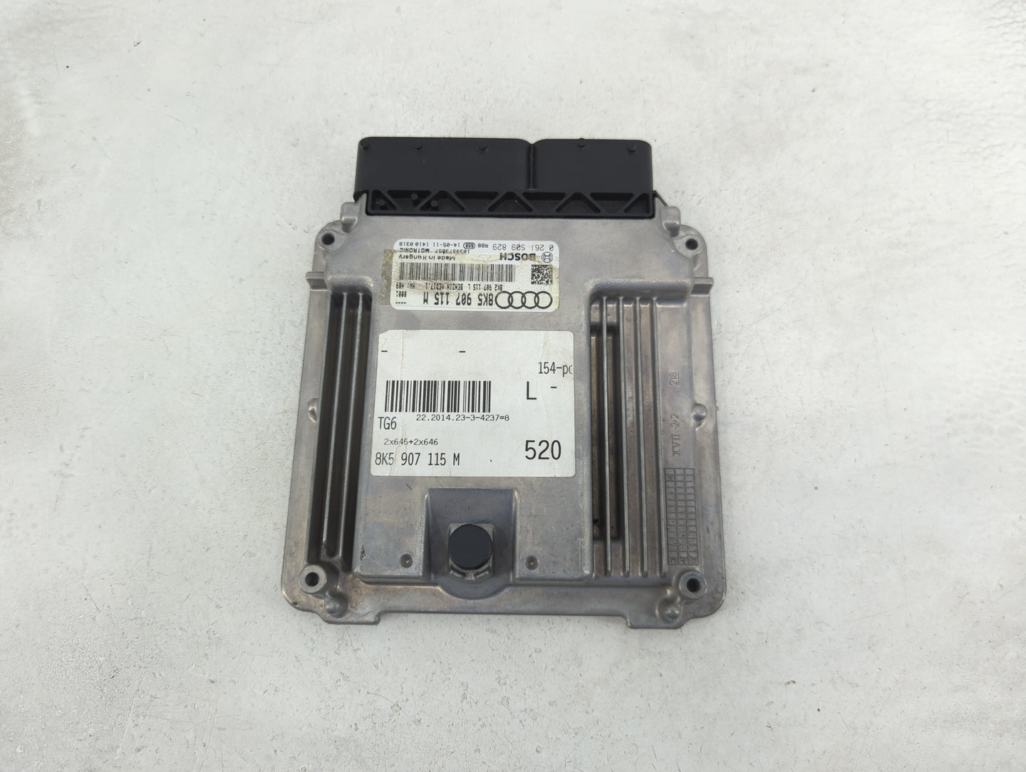 2014-2015 Audi A4 PCM Engine Control Computer ECU ECM PCU OEM P/N:0 261 S09 829 8K5 907 115 M Fits Fits 2014 2015 OEM Used A