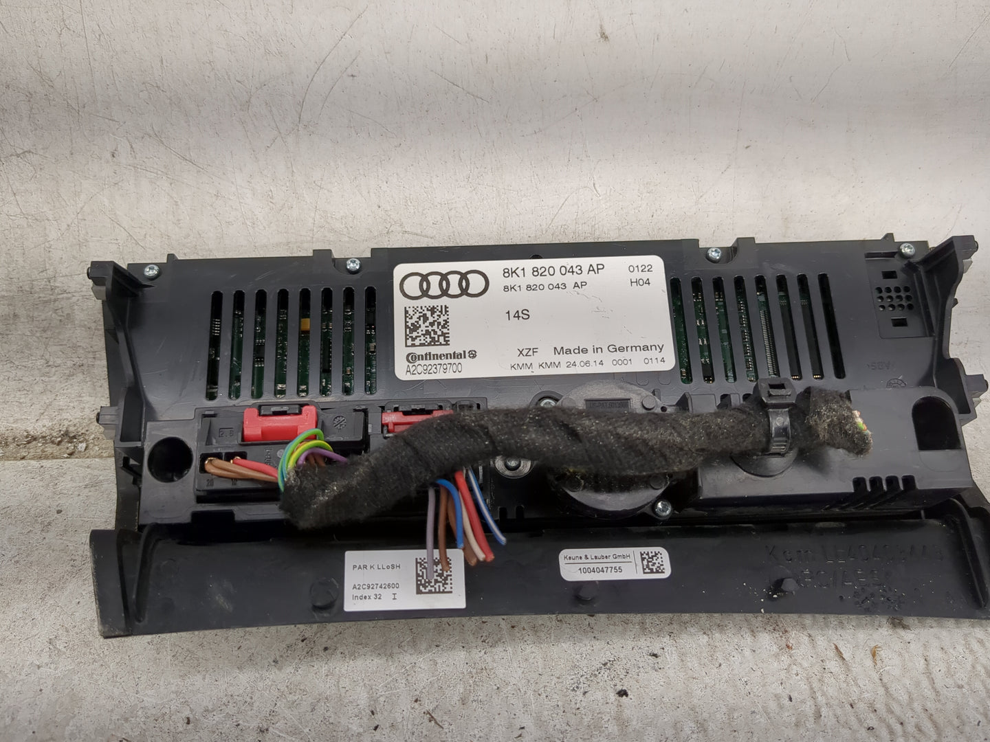 2013-2016 Audi A4 Climate Control Module Temperature AC/Heater Replacement P/N:8K1 820 043 AP Fits Fits 2013 2014 2015 2016 