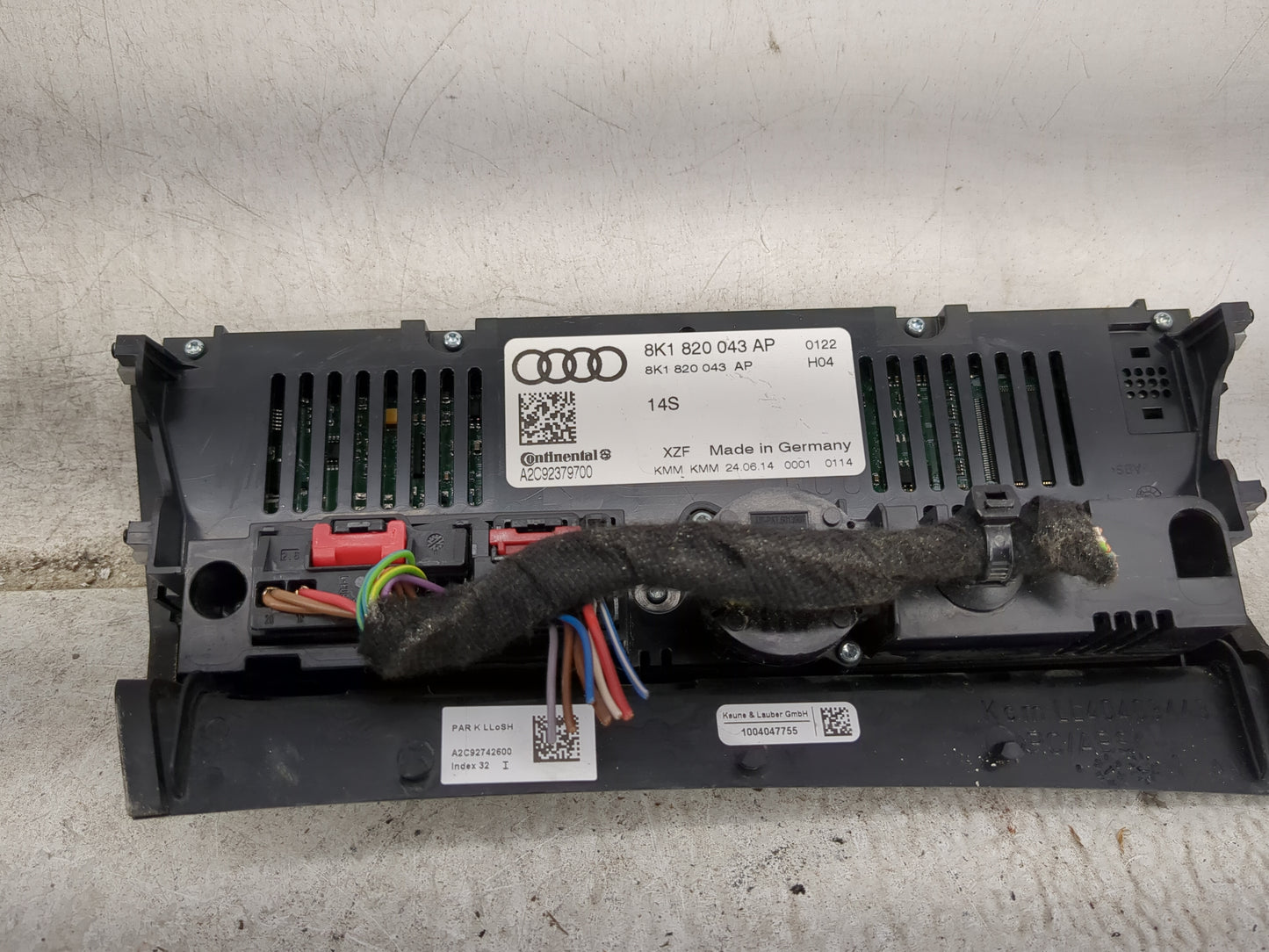 2013-2016 Audi A4 Climate Control Module Temperature AC/Heater Replacement P/N:8K1 820 043 AP Fits Fits 2013 2014 2015 2016 