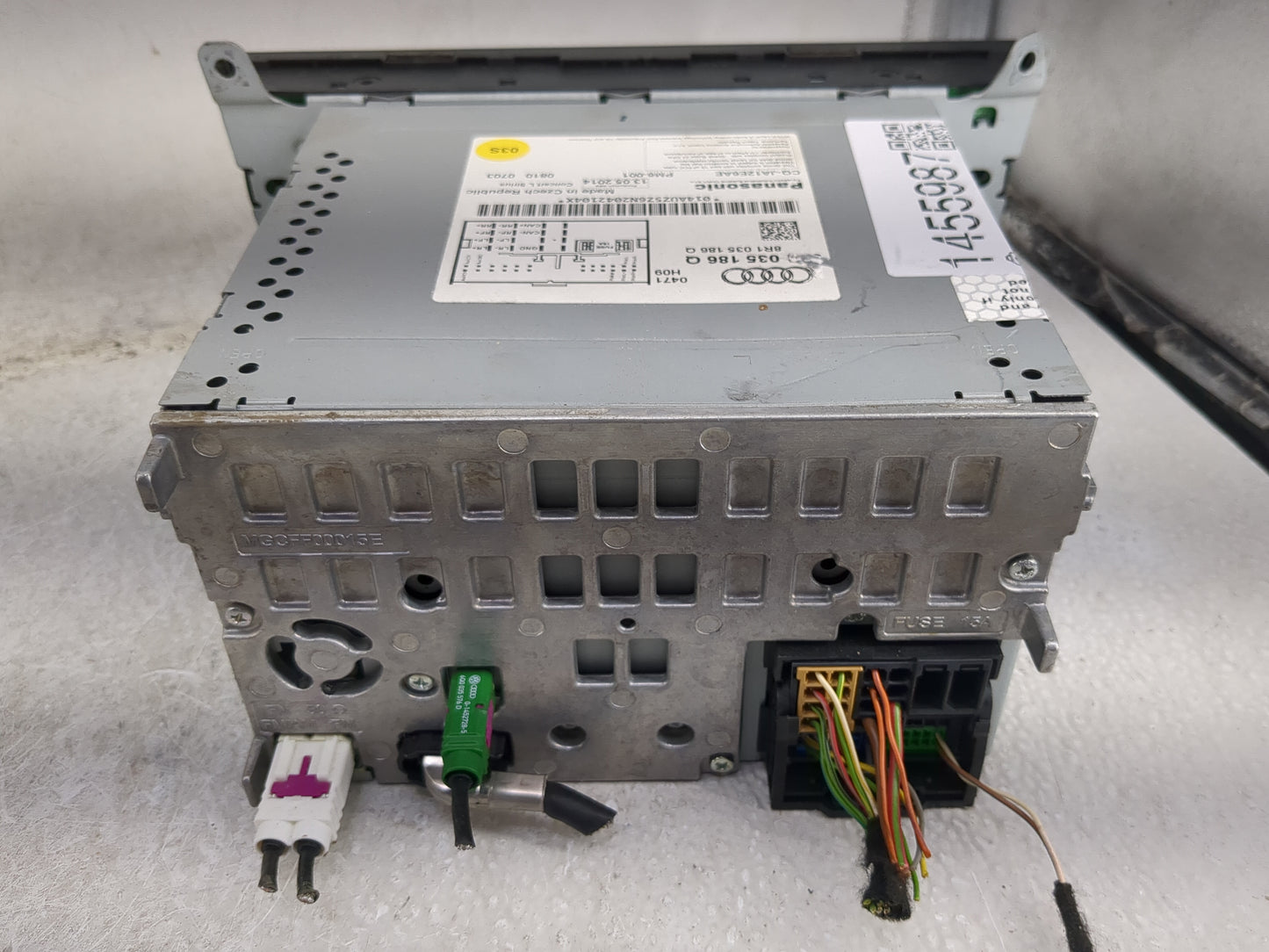 2013-2016 Audi A4 Radio AM FM Cd Player Receiver Replacement P/N:8R1035186Q CQ-JA12E6AE Fits Fits 2013 2014 2015 2016 OEM Us