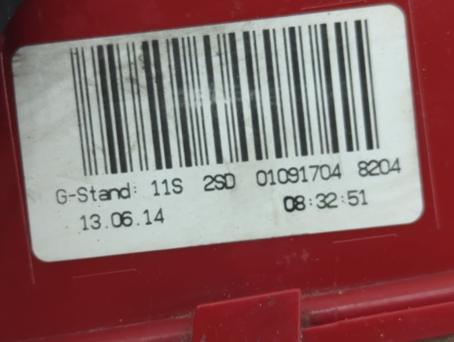 2013-2016 Audi A4 Tail Light Assembly Passenger Right OEM P/N:01091704 Fits Fits 2013 2014 2015 2016 OEM Used Auto Parts - O