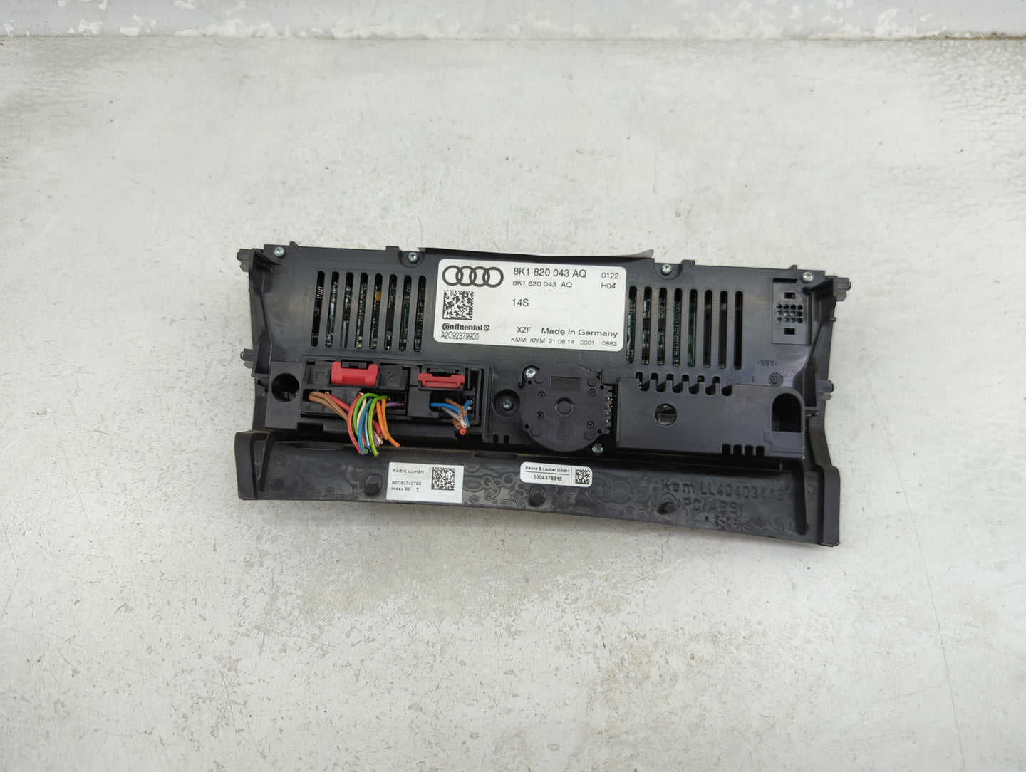 2013-2016 Audi A4 Climate Control Module Temperature AC/Heater Replacement P/N:8K1 820 043 AQ Fits Fits 2013 2014 2015 2016 