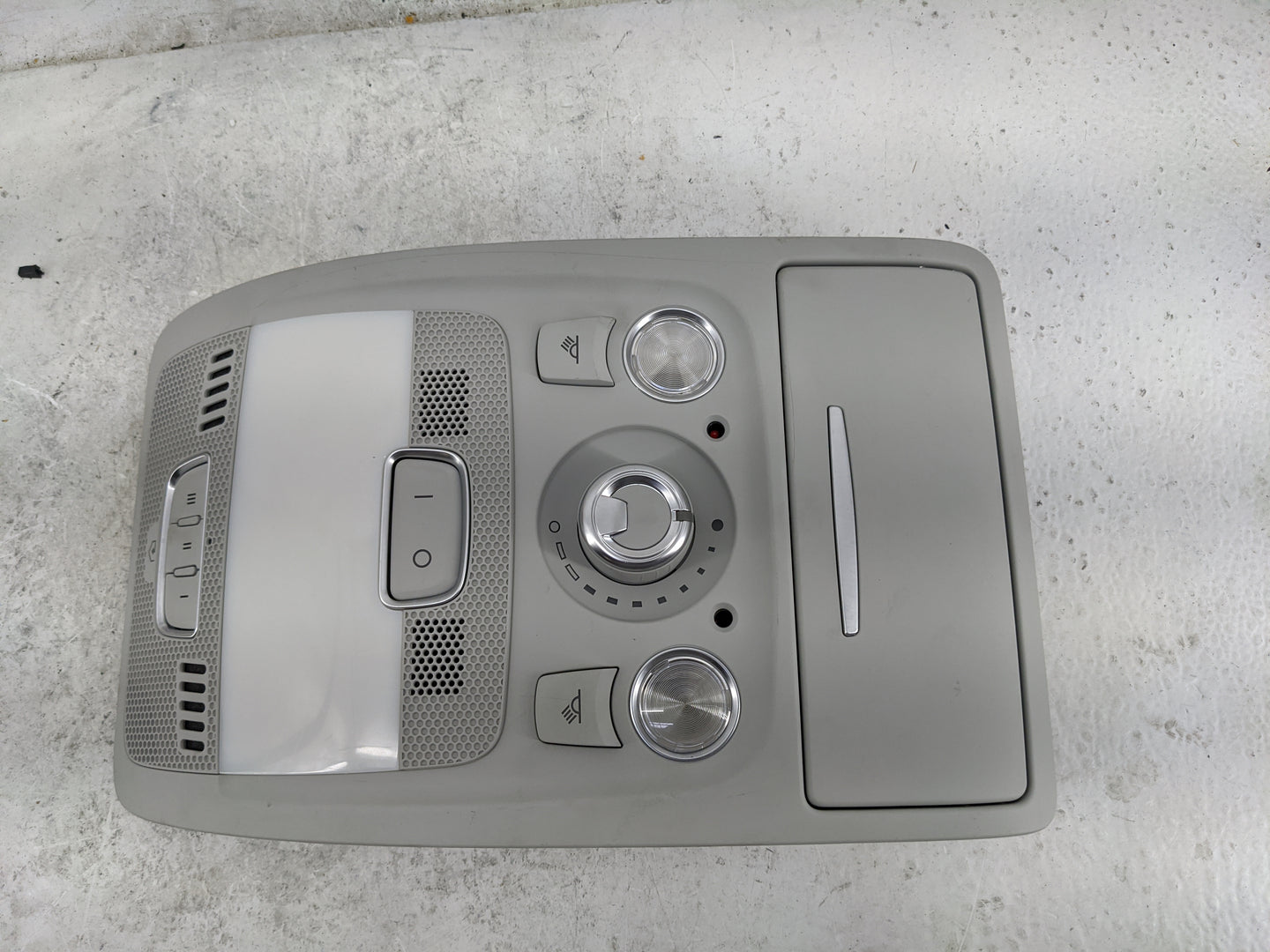 2013-2015 Audi A4 Overhead Console W/rear Climate Control Light Gray - Oemusedautoparts1.com