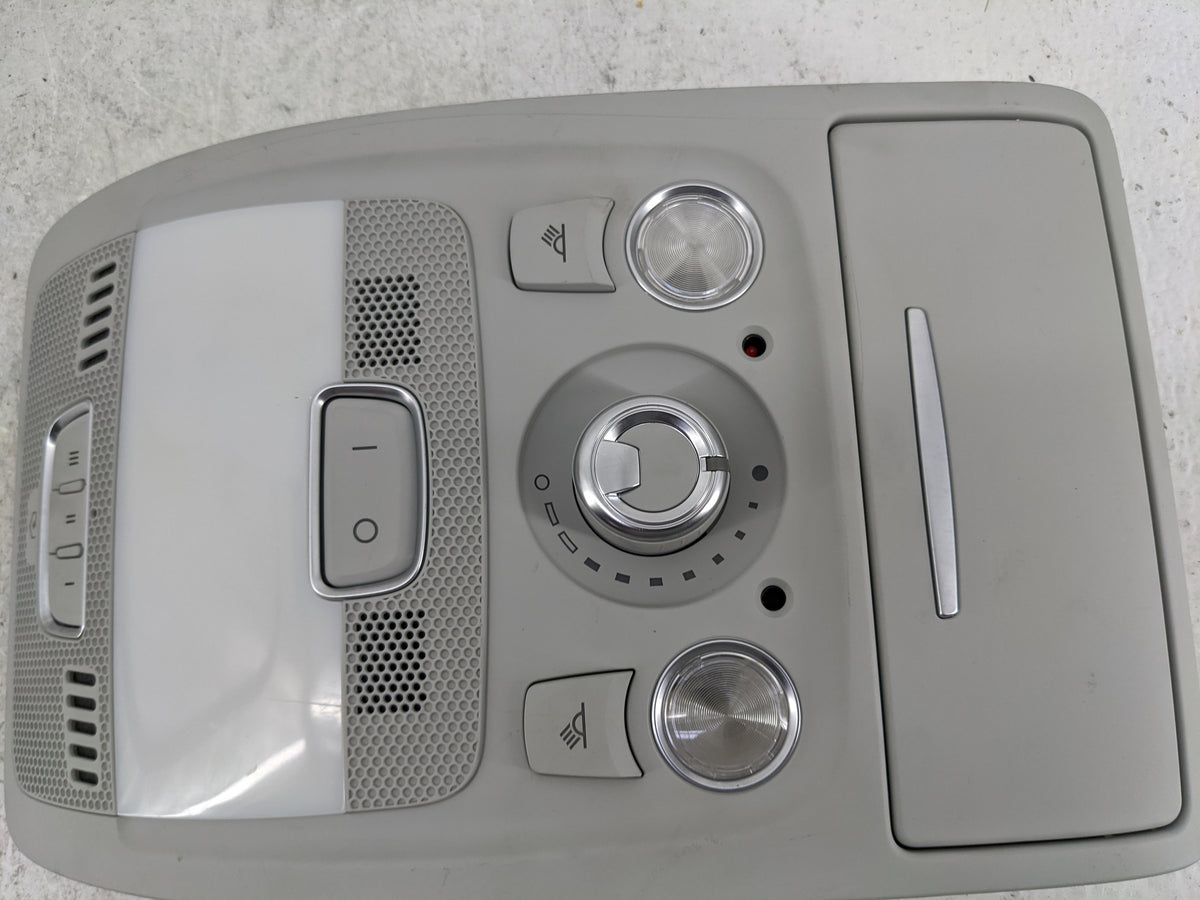2013-2015 Audi A4 Overhead Console W/rear Climate Control Light Gray - Oemusedautoparts1.com