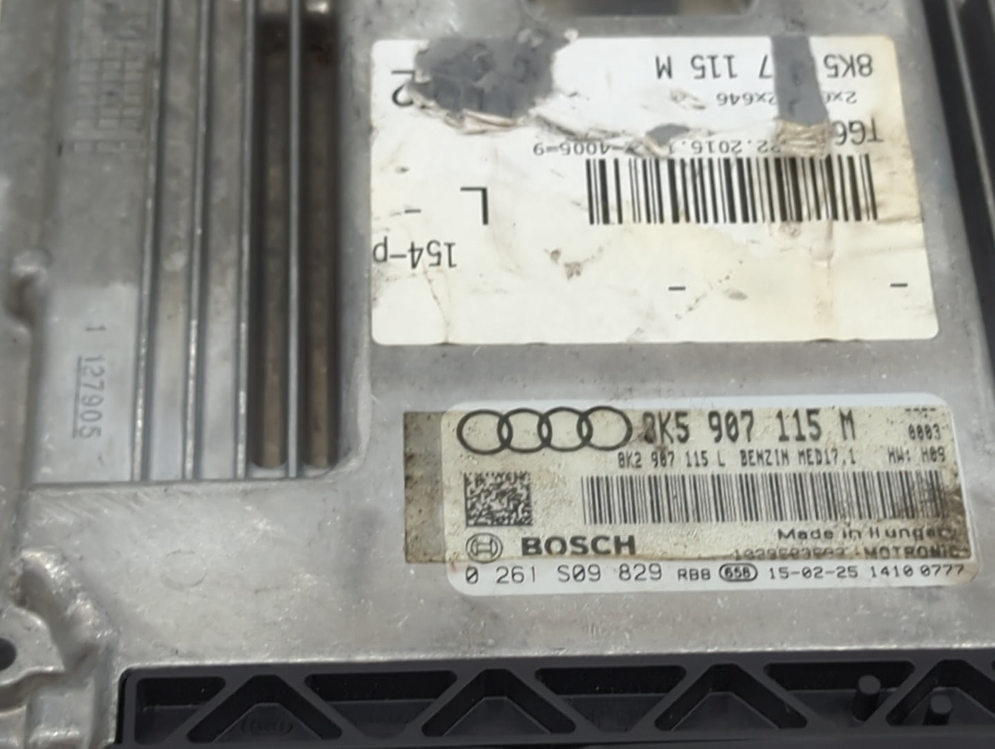 2015 Audi A4 PCM Engine Control Computer ECU ECM PCU OEM P/N:8K5907115M 8K2907115L, 0261S09829 Fits OEM Used Auto Parts - Oe