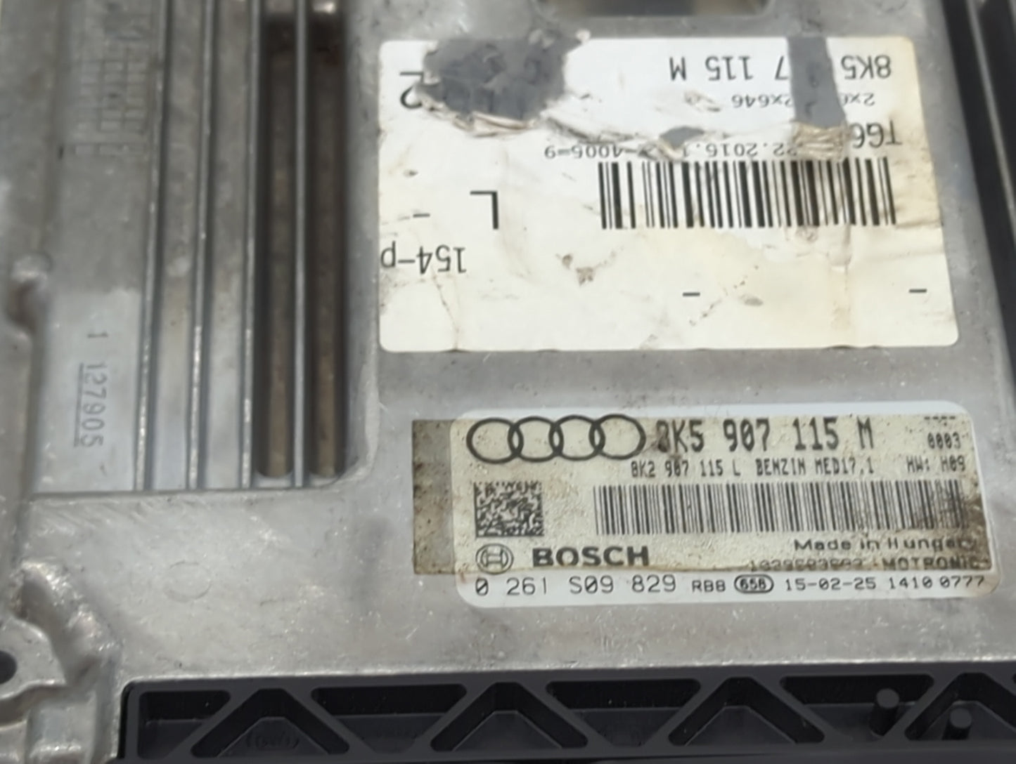 2015 Audi A4 PCM Engine Control Computer ECU ECM PCU OEM P/N:8K5907115M 8K2907115L, 0261S09829 Fits OEM Used Auto Parts - Oe
