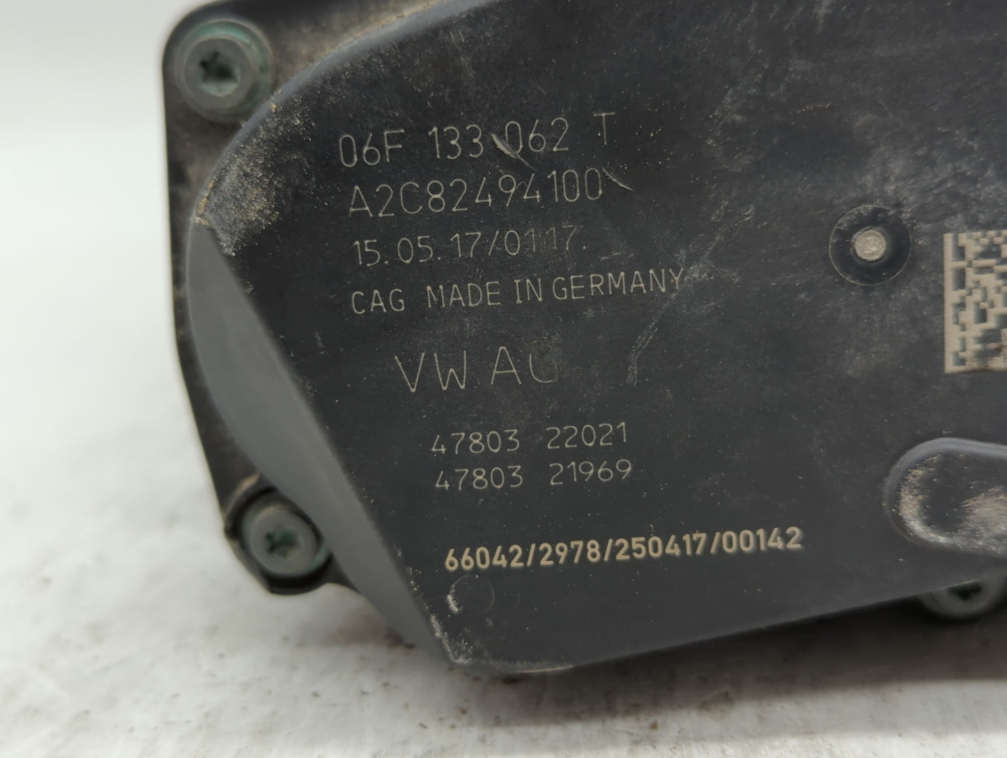 2005-2016 Audi A4 Throttle Body P/N:06F 133 062 G 06F 133 062 Q Fits OEM Used Auto Parts - Oemusedautoparts1.com